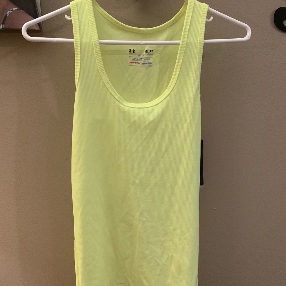 Under Armor Women’s yellow athletic tank top